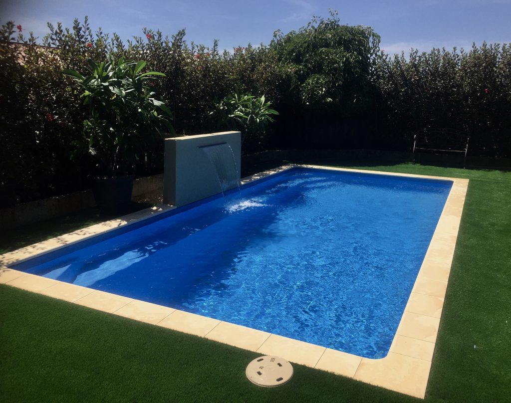 Artificial,Synthetic,Fakr grass around the pool installation Wa turf gurus